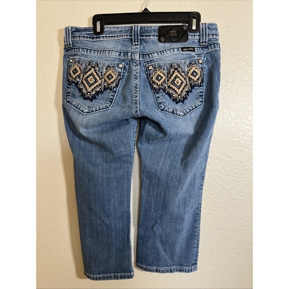 Miss Me Women's Capri Jeans Size 31 Embellished Western - Picture 3 of 9